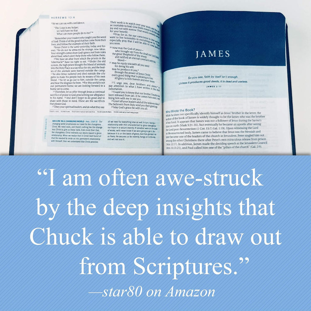 The Swindoll Study Bible NLT Hardcover – Illustrated