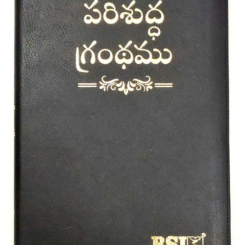 Telugu Senior Citizen Bible Large Print Zip With Thumb Index
