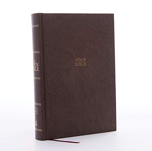 The KJV, Open Bible, Hardcover, Brown, Red Letter, Comfort Print: Complete Reference System