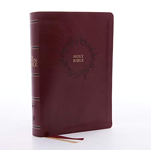 The KJV, Open Bible, Leathersoft, Burgundy, Red Letter, Comfort Print: Complete Reference System