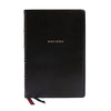 NKJV, Thinline Reference Bible, Large Print, Leathersoft, Black, Red Letter, Comfort Print: Holy Bible, New King James Version