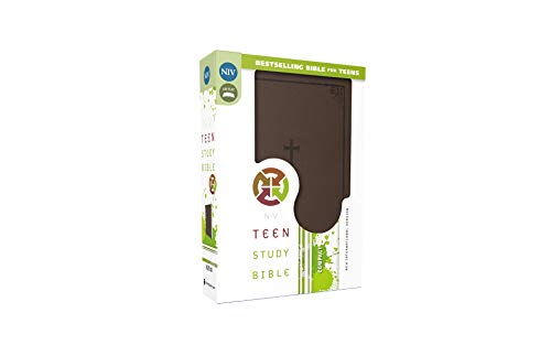 Holy Bible: New International Version, Chocolate, Italian Duo-Tone Teen Study Imitation Leather
