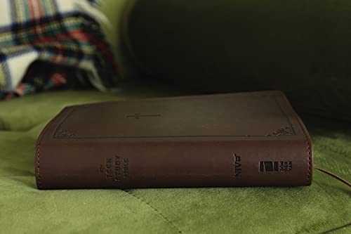 Holy Bible: New International Version, Chocolate, Italian Duo-Tone Teen Study Imitation Leather
