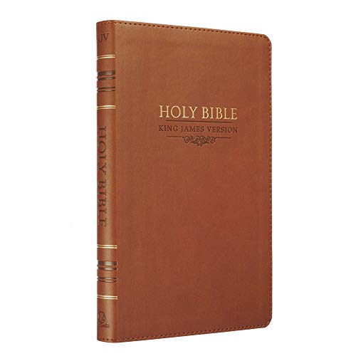 KJV Holy Bible, Gift Edition Saddle Tan Faux Leather, King James Version