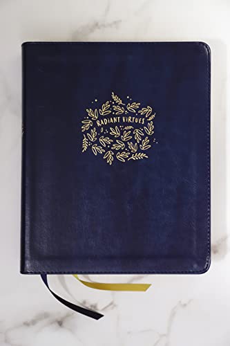 NIV Radiant Virtues Bible: New International Version, Navy Leathersoft: A Beautiful Word Collection, Red Letter, Comfort Print