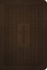 NLT Premium Value Thinline Bible, Filament Enabled Edition (Leatherlike, Dark Brown Cross)