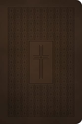 NLT Premium Value Thinline Bible, Filament Enabled Edition (Leatherlike, Dark Brown Cross)