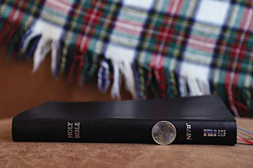 Holy Bible: New International Version, Black, Bonded Leather, Thinline