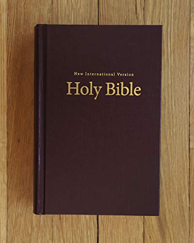 NIV, Pew and Worship Bible, Large Print, Hardcover, Burgundy