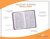 KJV Holy Bible, Gift Edition Saddle Tan Faux Leather, King James Version