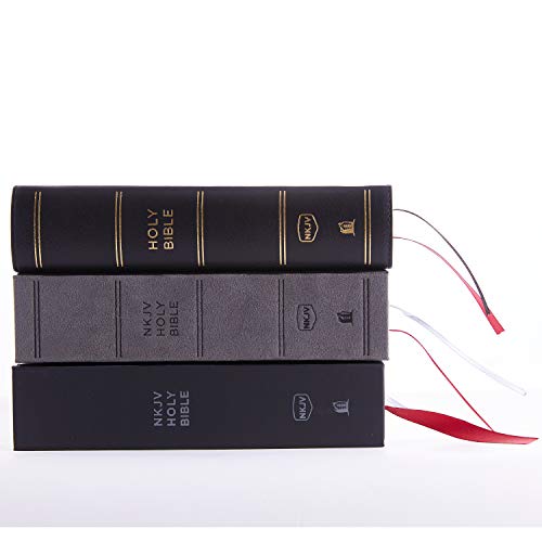 NKJV, Compact Single-Column Reference Bible, Hardcover, Gray, Comfort Print: Holy Bible, New King James Version
