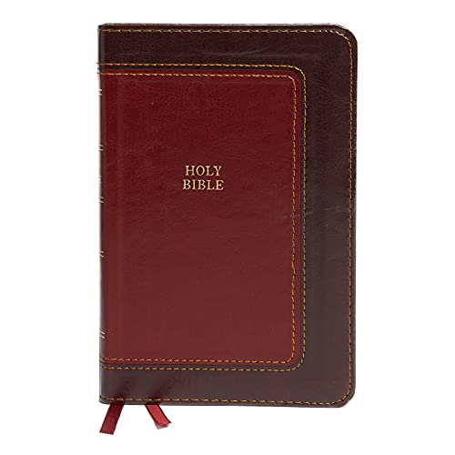 KJV, Thinline Bible, Compact, Leathersoft, Burgundy, Red Letter, Comfort Print: Holy Bible, King James Version