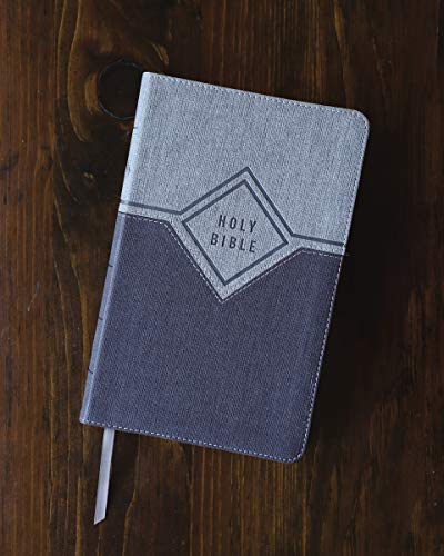 NIV, Premium Gift Bible, Leathersoft, Black/Gray, Red Letter