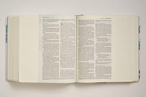 NLT THRIVE Creative Journaling Devotional Bible, Flowers: New Living Translation, Creative Journaling Devotional Bible
