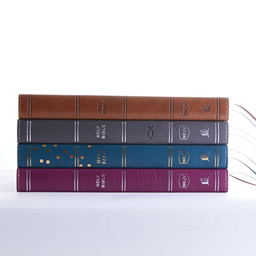 NKJV, Thinline Bible Youth Edition, Leathersoft, Blue, Red Letter, Comfort Print: Holy Bible, New King James Version