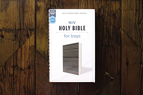 Holy Bible: New International Version for Boys, Charcoal Leathersoft, Comfort Print