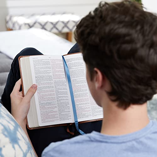 NKJV, Thinline Bible Youth Edition, Leathersoft, Blue, Red Letter, Comfort Print: Holy Bible, New King James Version
