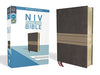 Holy Bible: New International Version, Chocolate/Tan Leathersoft, Thinline, Red Letter