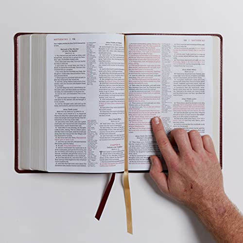 The KJV, Open Bible, Leathersoft, Burgundy, Red Letter, Comfort Print: Complete Reference System