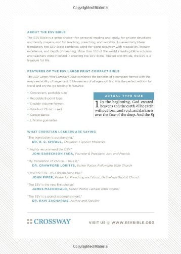 ESV Large Print Compact Bible
