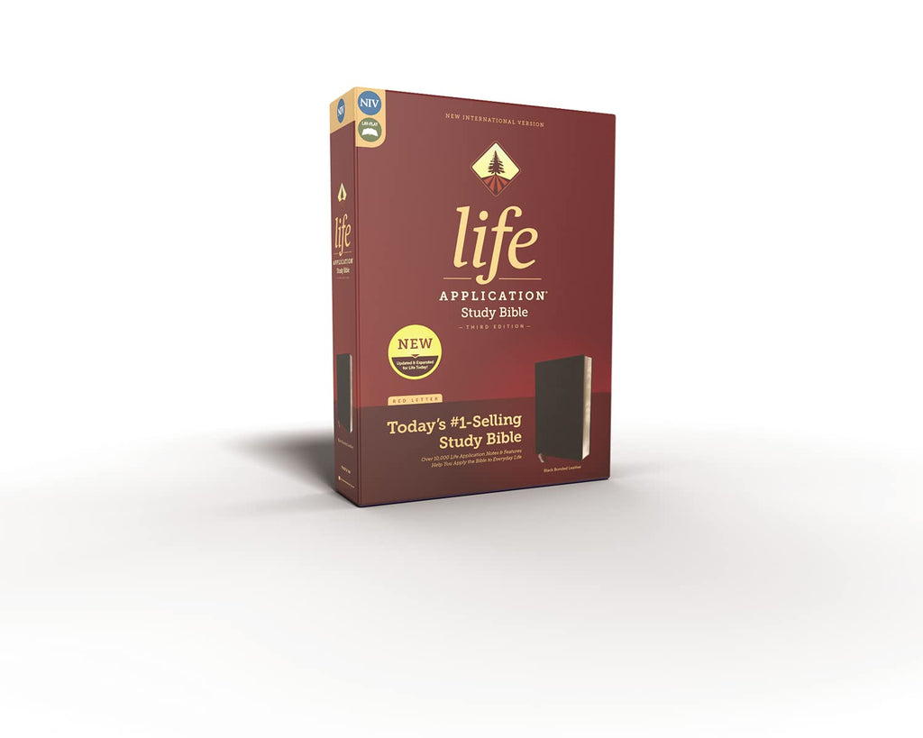 Life Application Study Bible: New International Version, Black Bonded Leather, Red Letter Bonded Leather – 1 October 2019