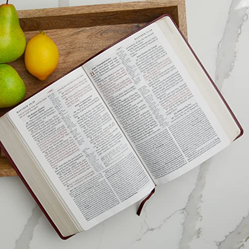 KJV Study Bible, Large Print, Bonded Leather, Black, Red Letter: Second Edition