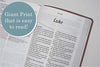 KJV Personal Size Giant Print Bible, Filament Edition, Brown