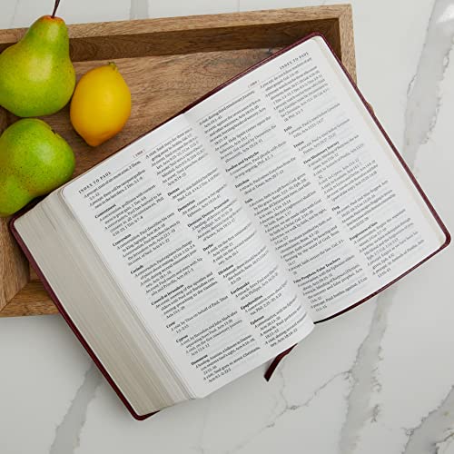 KJV Study Bible, Large Print, Bonded Leather, Black, Red Letter: Second Edition