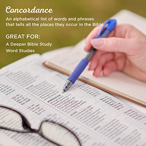 KJV Large Print Compact Bible Burgundy with Zipper Faux Leather