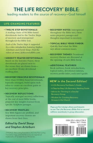 NLT Life Recovery Bible, Personal Size