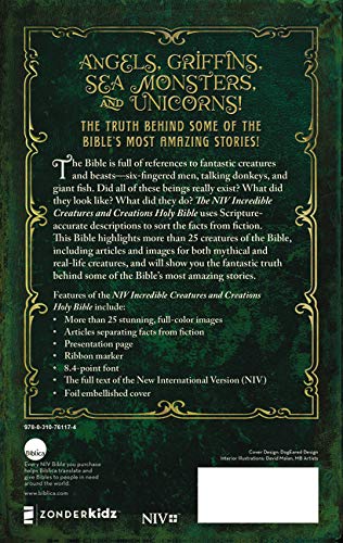 Holy Bible: New International Version, Incredible Creatures and Creations