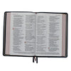 NKJV, Thinline Reference Bible, Large Print, Leathersoft, Black, Red Letter, Comfort Print: Holy Bible, New King James Version