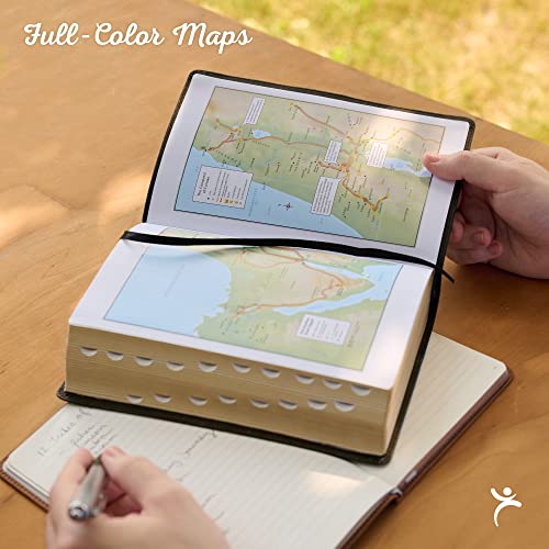 KJV Large Print Compact Bible Burgundy with Zipper Faux Leather