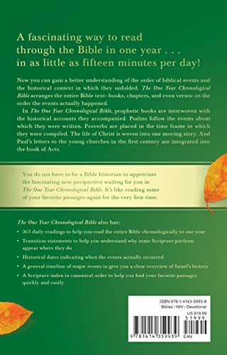 NIV One Year Chronological Bible, The: New International Version