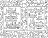 Holy Bible: New International Version Inspiring Words, 52 Verses to Color