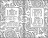 Holy Bible: New International Version Inspiring Words, 52 Verses to Color