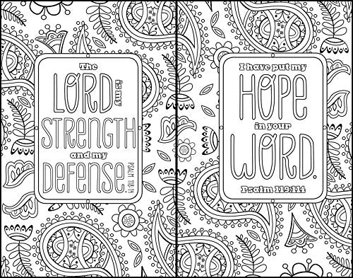 Holy Bible: New International Version Inspiring Words, 52 Verses to Color