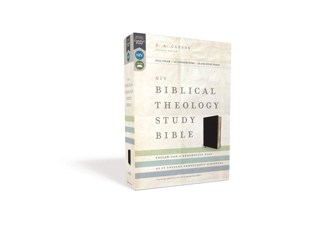 NIV Biblical Theology Study Bible: New International Version, Biblical Theology Study Bible, Black, Bonded Leather, Comfort Print; Follow God s Redemptive Plan As It Unfolds Throughout Scripture Bonded Leather
