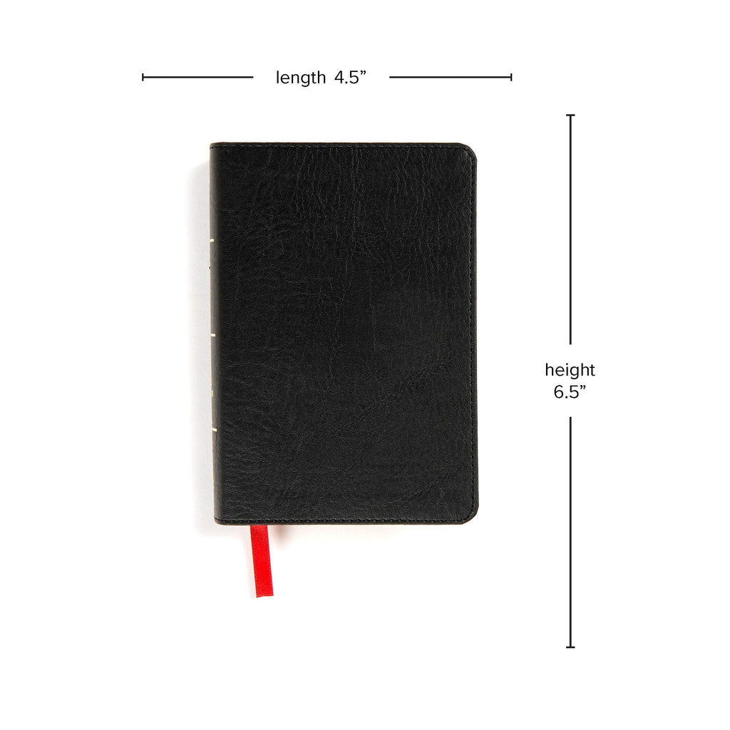 KJV Large Print Compact Reference Bible, Black LeatherTouch: King James Version, Black Leathertouch, Reference Bible