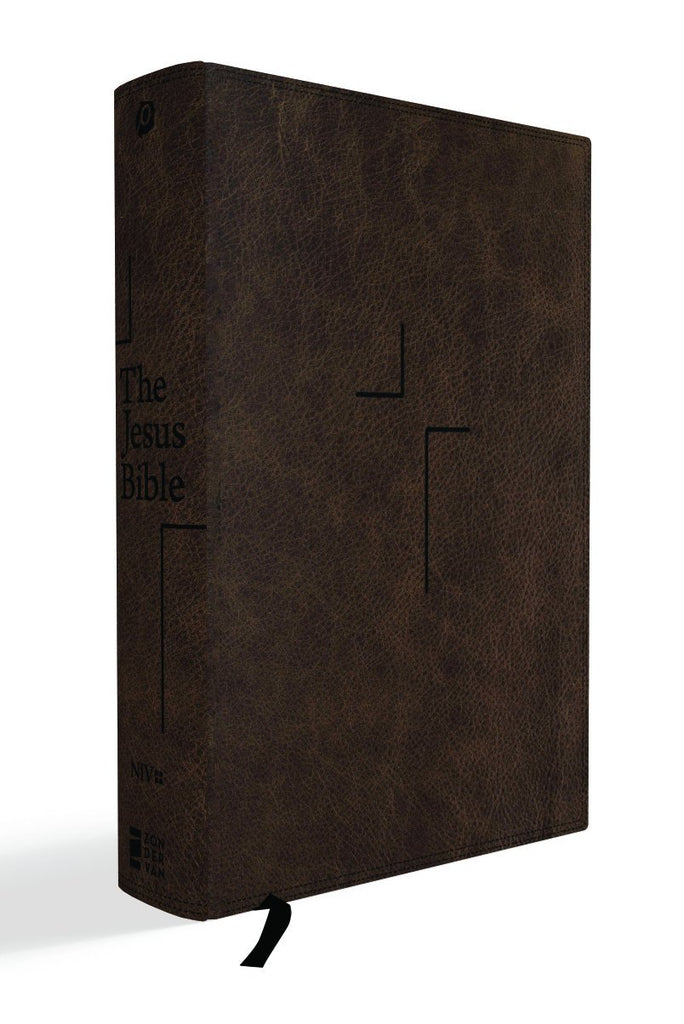 The Jesus Bible: New International Version, Brown, Leathersoft: Sixty-Six Books. One Story. All About One Name. Imitation Leather