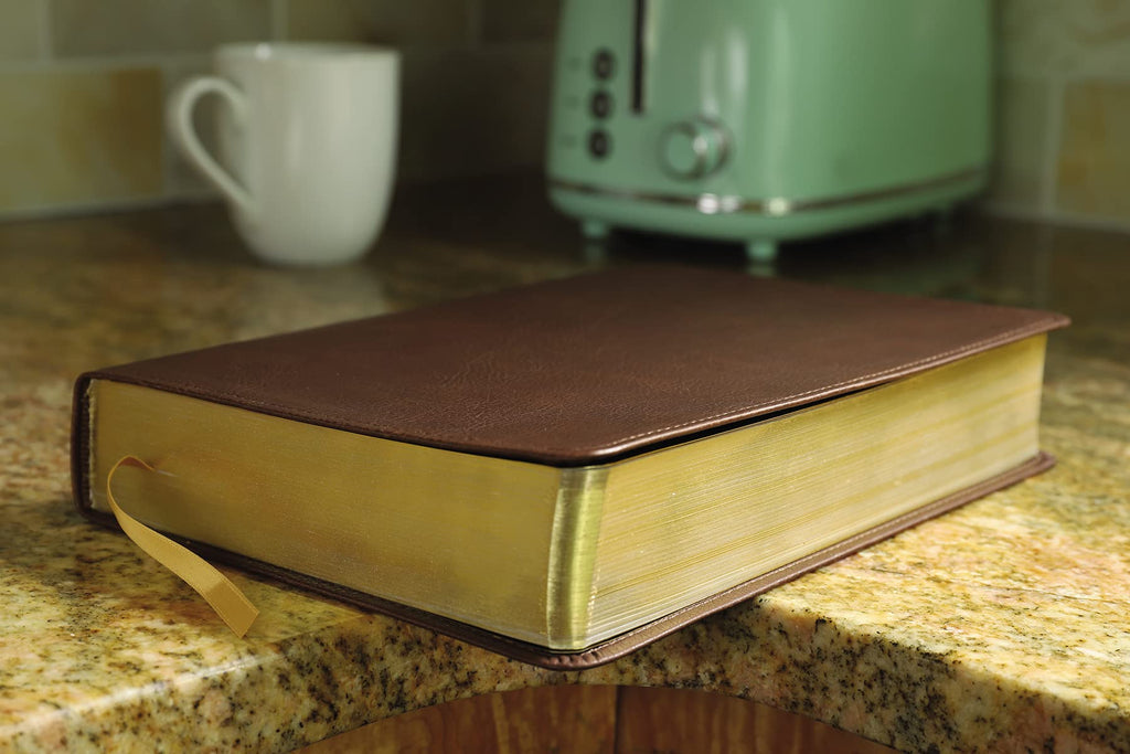 KJV, Thompson Chain-Reference Bible, Leathersoft, Brown, Red Letter: King James Version, Brown, Leathersoft, Red Letter Imitation Leather – Import, 8 June 2021