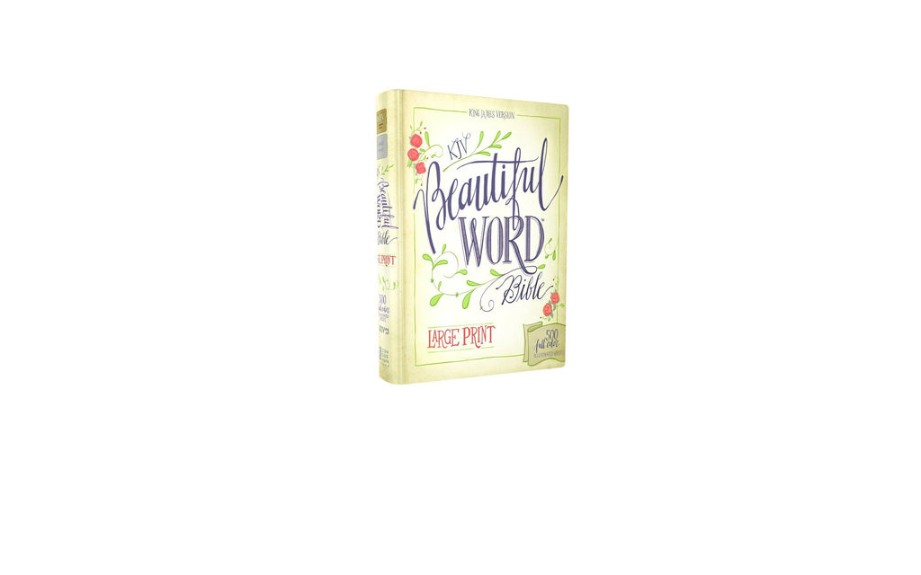 KJV, Beautiful Word Bible, Large Print, Hardcover, Red Letter Edition: 500 Full-Color Illustrated Verses Hardcover – Large Print,