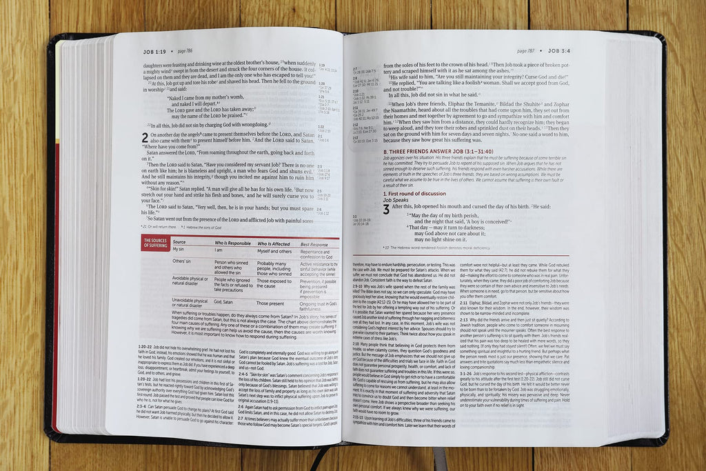 Life Application Study Bible: New International Version, Black Bonded Leather, Red Letter Bonded Leather – 1 October 2019