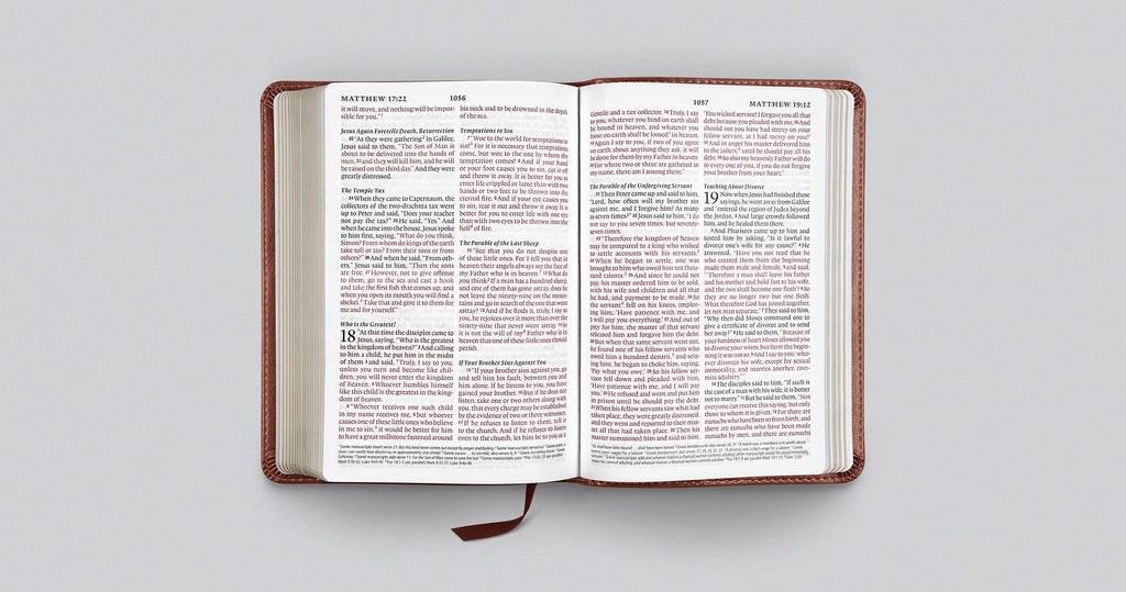 ESV Large Print Compact Bible: Esv Bible Trutone, Terracotta, Ornament Design Leather Bound – Large Print, 30 April 2021
