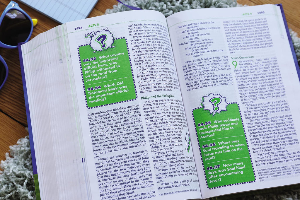 Kids' Quiz Bible: New International Version, Over 1000 Fantastic Facts and Trivia Hardcover