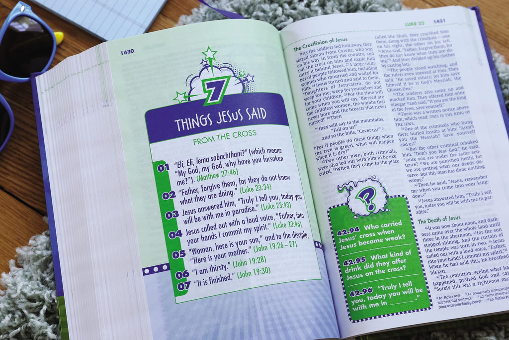 Kids' Quiz Bible: New International Version, Over 1000 Fantastic Facts and Trivia Hardcover