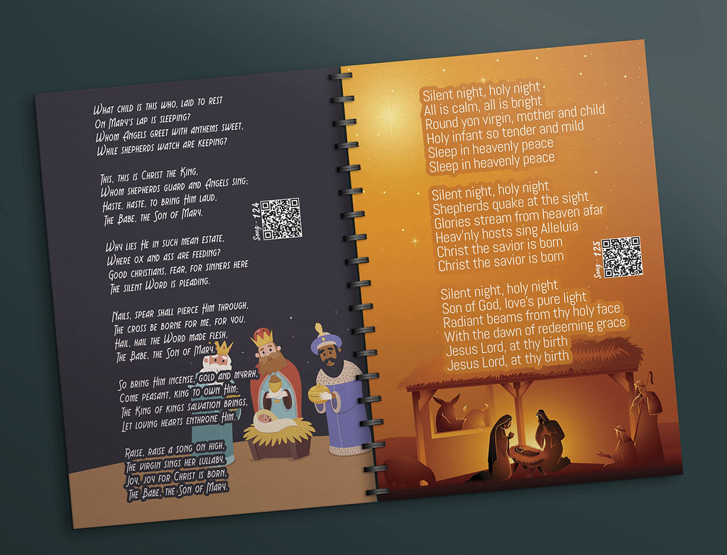 Christian Song Book - Worship songs with music - kids songs with music - Praise Project kids song book volume 1 - Christian Digital Song Book Spiral-bound – 1 January 2021