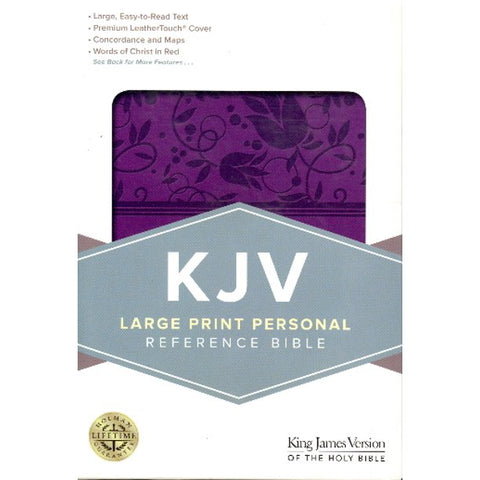 KJV Large Print Personal Reference Bible (Purple Leathertouch)