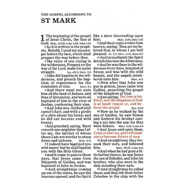 KJV Large Print Personal Reference Bible (Purple Leathertouch)