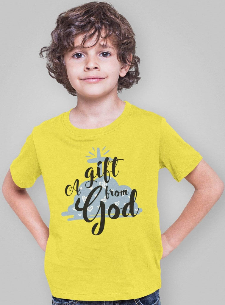 Christian Boys T-Shirts - A gift from God - Share Your Faith with Fun and Durable Christian Apparel Boys T-Shirts
